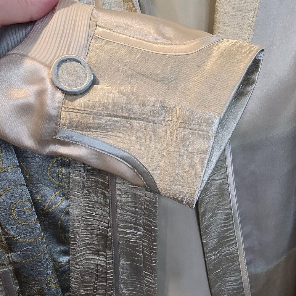 80's Jeanne Marc Collection Kimono Green With Gold Size 2 - Picture 6 of 14